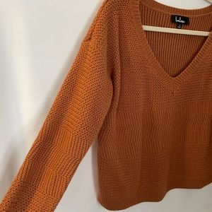 Lulus Cuddles and Kisses V-Neck Knit Sweater